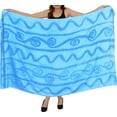 thumbnail image 1 of HAPPY BAY Women's Beachwear Summer Bikini Wraps Beach Wrap Swimwear Swim Cover up Skirt Swimsuit Sarong Coverups for Women One Size Dodger, Waves, 1 of 5