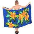 thumbnail image 1 of HAPPY BAY Women's Beachwear Summer Bikini Wraps Sarong Swim Cover up Wrap Skirt Bathing suit Swimwear Swimsuit Beach Coverups for Women One Size Blue, Flower, 1 of 4