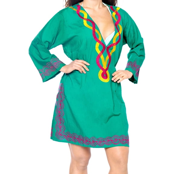 HAPPY BAY Women's Beachwear Summer Short Beach Dress Swimsuit Swimwear Cover Ups M-L Rama_AC44