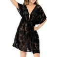 thumbnail image 1 of HAPPY BAY Women's Beachwear Summer Swim Beach Dress Cover ups for Swimwear Women Plus Size Swimsuit Coverups for Women XL-XXL Black, Crochet Floral, 1 of 5