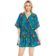 thumbnail image 1 of HAPPY BAY Women's Beachwear Summer Swim Beach Dress Cover ups for Swimwear Women Plus Size Wear Swimsuit Coverups for Women Cover-up 3X-4X Aqua_AC913, 1 of 5