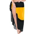 thumbnail image 1 of HAPPY BAY Women's Beachwear Summer Wraps Pareo Skirt Swim Cover up Fashion Beach Sarong Coverups One Size Plain, Black, 1 of 2