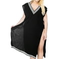 thumbnail image 1 of HAPPY BAY Women's Beachwear Swimsuit Coverups Summer Swim Beach Cover ups for Swimwear Women Loose Bathing Suit Cover-up Dress Robe XL-XXL Raven, Solid, 1 of 4