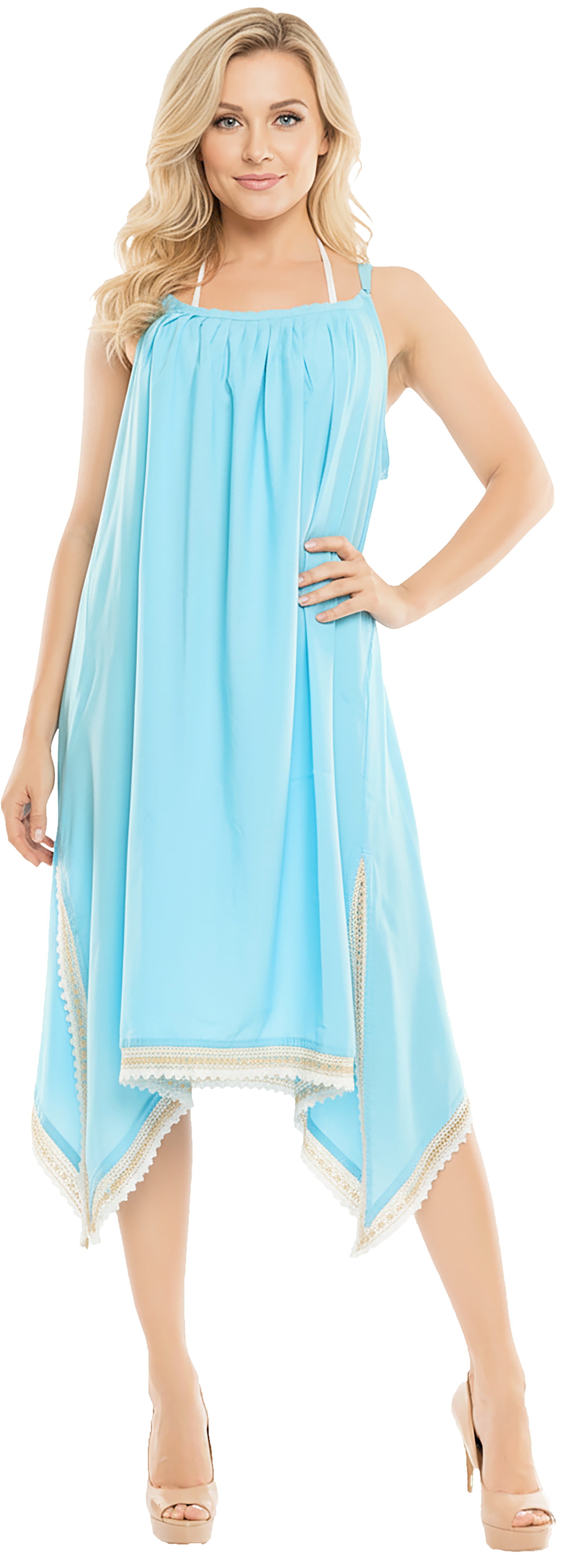 beach cover up dresses walmart Magicsuit Shirred Cover-Up Beach Dress main image 0