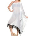 thumbnail image 1 of HAPPY BAY Women's Beachwear Swimsuit Coverups Summer Swim Beach Dress Cover ups for Swimwear Women Loose Flowy Bathing Suit 1X-2X Snow White_AC517, 1 of 5