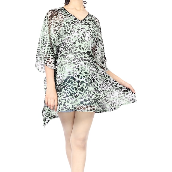 HAPPY BAY Women's Beachwear Swimsuit Coverups for Women Summer Swim Beach Cover ups for Swimwear Bathing Suit Cover-up Short Robe Dress for Women M-L Shamrock Green_AC465