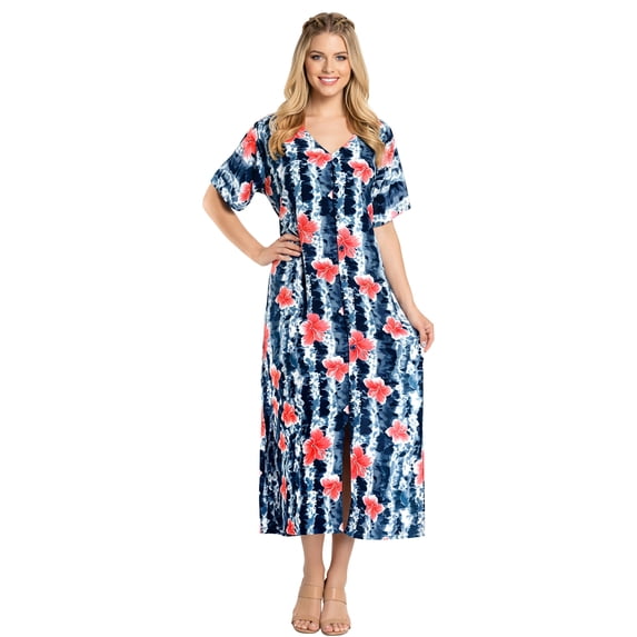 HAPPY BAY Women's Beachwear Swimsuit Coverups for Women Summer Cover ups for Swimwear Women Button up Beach Dress Night T Shirt L-XL Black_AC652