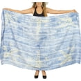 thumbnail image 1 of HAPPY BAY Women's Bikini Beach Swimwear Swim Cover up Wrap Skirt Bathing suit Summer Wraps Beachwear Sarong Coverups Swimsuits for Women One Size Denim, Tie Dye, 1 of 4