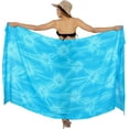 thumbnail image 1 of HAPPY BAY Women's Bikini Beach Wrap Swim Cover up Swimwear Skirt Bathing suit Summer Wraps Beachwear Sarong Coverups Swimsuits for Women One Size L_Blue, Tie Dye, 1 of 5