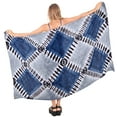 thumbnail image 1 of HAPPY BAY Women's Bikini Beach Wrap Swimwear Swim Cover up Bathing suit Summer Wraps Swimsuit Beachwear Sarong Coverups Skirts for Women One Size Blue Grey, Tie Dye, 1 of 5