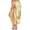 thumbnail image 1 of HAPPY BAY Women's Bikini Beach Wrap Swimwear Swim Cover up Bathing suit Summer Wraps Swimsuit Beachwear Sarong Coverups Skirts for Women One Size Peach, Tie Dye, 1 of 4