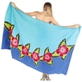 thumbnail image 1 of HAPPY BAY Women's Bikini Beachwear Sarong Coverups Swim Cover up Summer Wraps Skirt Swimwear Beach Wrap Skirts for Women One Size Turquoise, Floral, 1 of 4