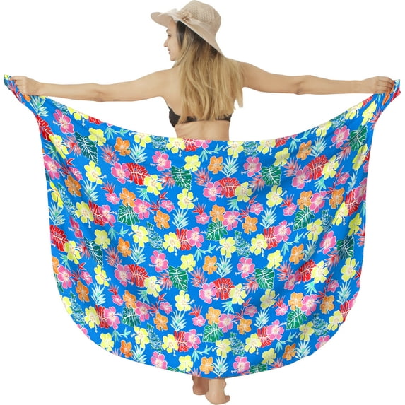 HAPPY BAY Women's Bikini Sarong Swimwear Swim Cover up Skirt Bathing suit Summer Wraps Swimsuit Beach Wrap Coverups for Women Beachwear One Size Arctic, Floral