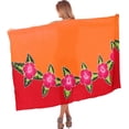 thumbnail image 1 of HAPPY BAY Women's Bikini Sarong Swimwear Swim Cover up Skirt Bathing suit Summer Wraps Swimsuit Beach Wrap Coverups for Women Beachwear One Size Orange, Floral, 1 of 4