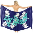 thumbnail image 1 of HAPPY BAY Women's Bikini Skirt Sarong Swimwear Cover up Bathing suit Summer Wraps Swimsuit Beach Wrap Coverups for Women One Size Hibiscus, Blue, 1 of 5