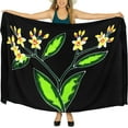 thumbnail image 1 of HAPPY BAY Women's Bikini Skirt Sarong Swimwear Swim Cover up Bathing suit Summer Wraps Swimsuit Beach Wrap Coverups for Women Beachwear One Size Coal, Floral, 1 of 5