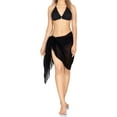 thumbnail image 1 of HAPPY BAY Women's Bikini Tie Swimming Short Sarongs Beach Pareo Wrap One Size Black-D548, 1 of 4