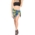thumbnail image 1 of HAPPY BAY Women's Bikini Wraps Beach Wrap Cover up Sarong Skirt Bathing suit Swimsuit Cover Ups for Swimwear Women One Size Corn, Tropical, 1 of 2