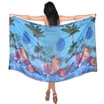 thumbnail image 1 of HAPPY BAY Women's Bikini Wraps Beach Wrap Cover up Sarong Skirt Swimsuit Swimwear Bathing Suit Cover Ups for Womens One Size Teal_AD61, 1 of 4