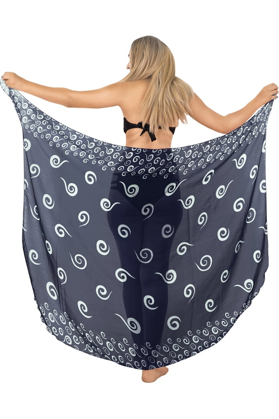 Women's Bikini Wraps Beach Wrap Coverup Sarong Skirt Bathing suit Swimsuit Swimwear Cover Up for Women One Size Circle, Blue
