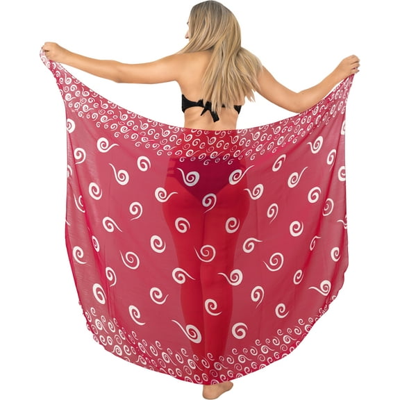 HAPPY BAY Women's Bikini Wraps Beach Wrap Coverup Sarong Skirt Bathing suit Swimsuit Swimwear Cover Up for Women One Size Circle, Pink