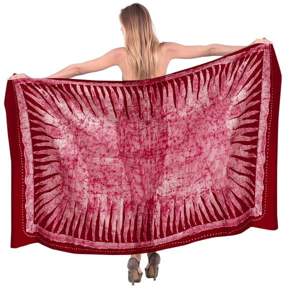 HAPPY BAY Women's Bikini Wraps Beach Wrap Sarong Cover up Skirt Bathing suit Swimsuit Cover Ups for Swimwear Women One Size Pink_P334