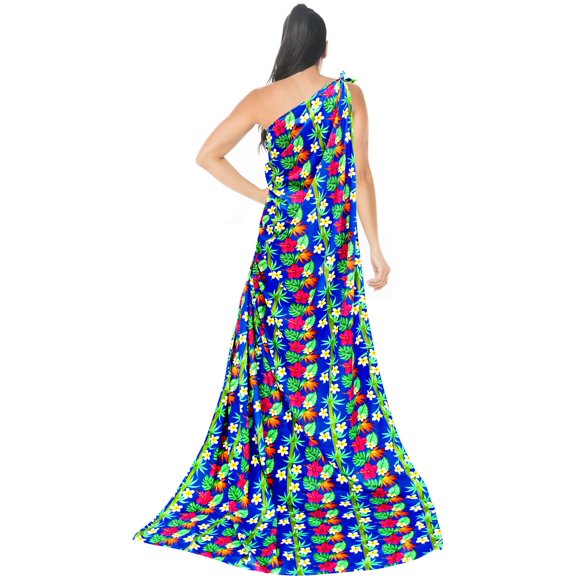 HAPPY BAY Women's Bikini Wraps Beach Wrap Sarong Coverup Skirt Bathing suit Swimwear Swimsuit Coverup for Women One Size Royal, Tropical