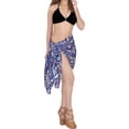 thumbnail image 1 of HAPPY BAY Women's Bikini Wraps Beach Wrap Sarong Swimwear Cover up Skirt Bathing suit Swimsuit Pareo for Women One Size Navy, Flower, 1 of 4