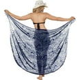 thumbnail image 1 of HAPPY BAY Women's Bikini Wraps Beach Wrap Swimwear Cover up Skirt Bathing suit Swimsuit Sarong Coverups for Women One Size Zebra, Blue, 1 of 5