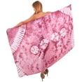 thumbnail image 1 of HAPPY BAY Women's Bikini Wraps Beach Wrap Swimwear Sarong Cover up Skirt Bathing suit Swimsuit Pareo Coverups for Women One Size Peach, Tie Dye, 1 of 5