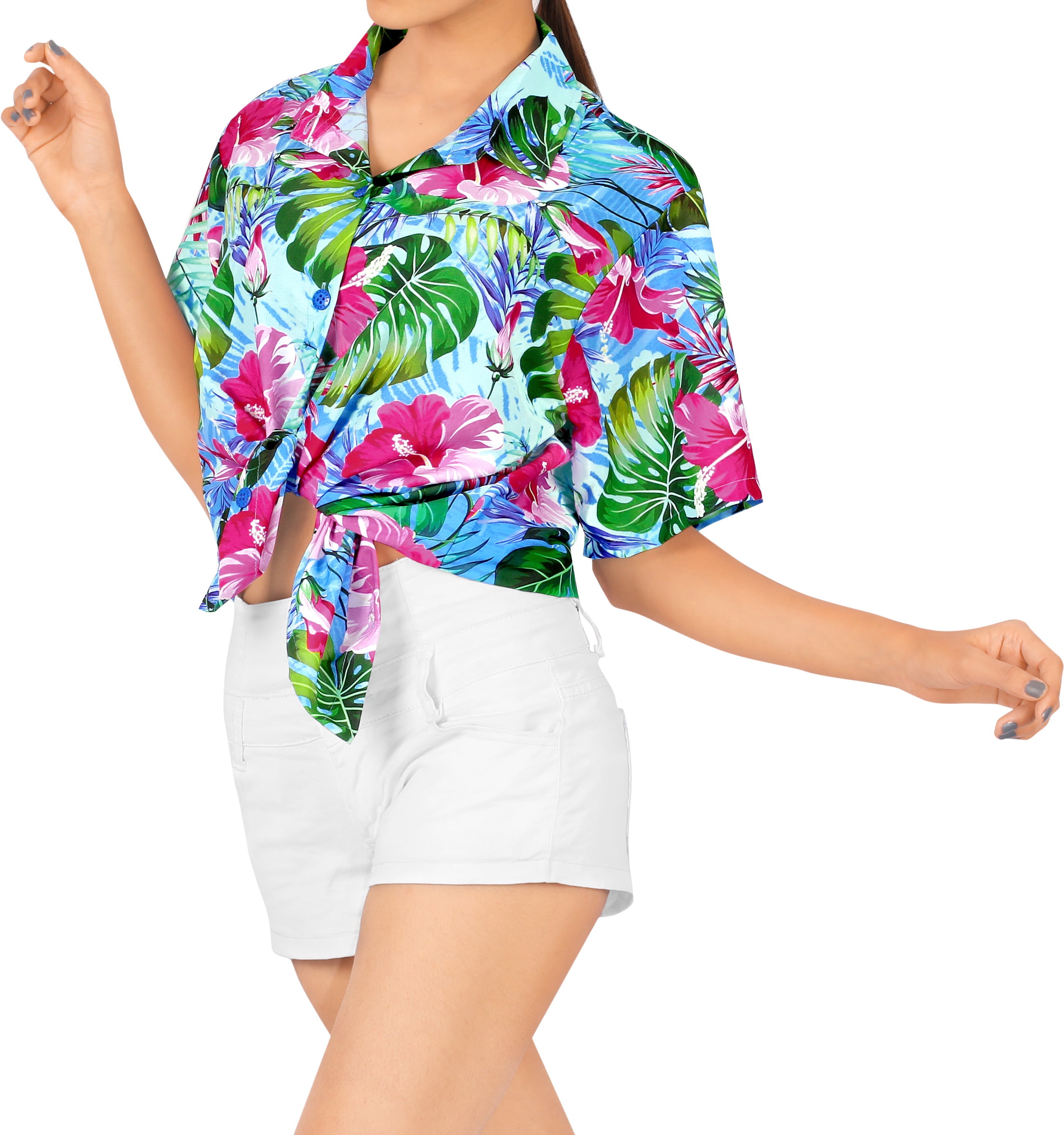 Women Camp Hawaiian Shirt Classic Hibiscus - Hawaiian Wedding Place