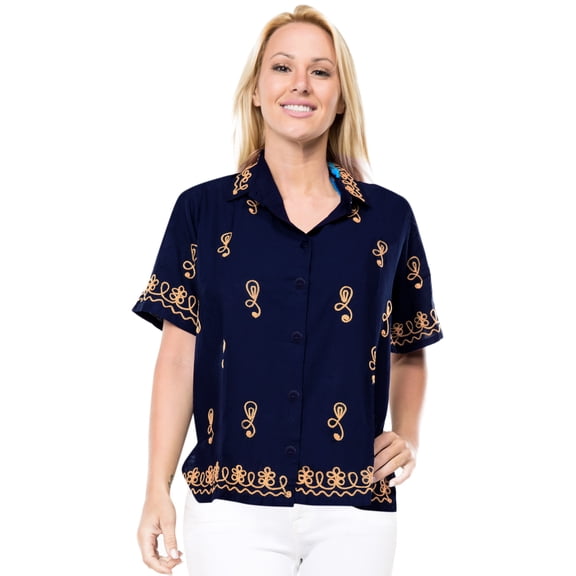 HAPPY BAY Women's Casual Solid Hawaiian Short Sleeve Blouse Shirt T-Shirt Blouses Button Down Dress Tee Shirts Tops for Women S plus-size Berry, Floral