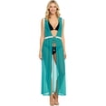 thumbnail image 1 of HAPPY BAY Women's Chiffon Summer Open Front Soft Beach Beachwear Duster Kimono Cardigan M-L Blue Horizon_AB926, 1 of 4