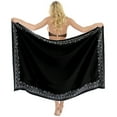 thumbnail image 1 of HAPPY BAY Women's Coverups Summer Wraps Bikinis Pareos Cover-up Beach Swim Cover up Swimwear Sarong Beachwear Pareo for Women One Size Coal, Solid, 1 of 3