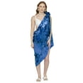 thumbnail image 1 of HAPPY BAY Women's Coverups Summer Wraps Pareos Beach Cover-Up Swim Cover Up Swimwear Sarong Beachwear Pareo for Women One Size Tie Dye, Blue, 1 of 6