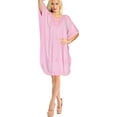 thumbnail image 1 of HAPPY BAY Women's Dress Tunic Ladies Cover Ups for Swimwear Women Summer Beach Loungewear Mumu Swimwear Bikini Loungewear for Women 2X-3X Pink, Paisley, 1 of 3