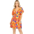 thumbnail image 1 of HAPPY BAY Women's Halloween Beach Dress Summer Swimwear Swimsuit Coverup For Women XL-XXL Orange, Floral, 1 of 4