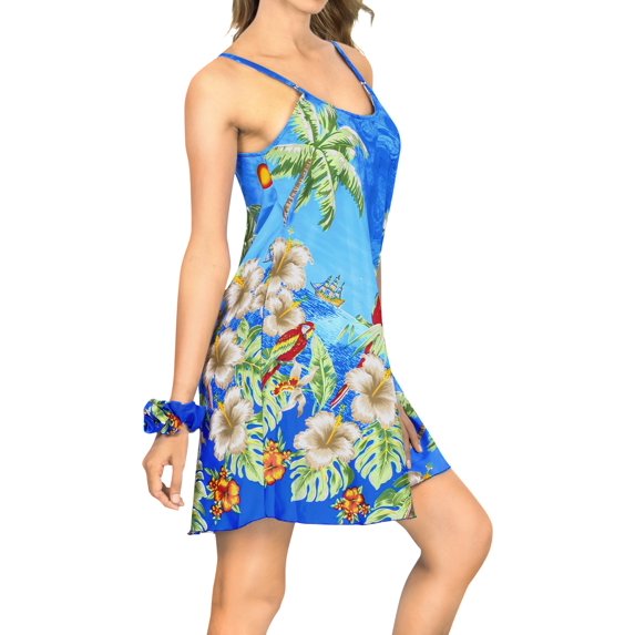 HAPPY BAY Women's Honeymoon Nightshirts Mini Slip Nighty 18 Plus Sky-AC38