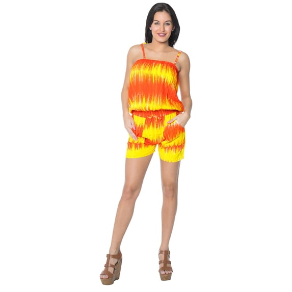 HAPPY BAY Women's Jumpsuit Rompers Beach Cover Up Swimwear M-XL Orange-S959