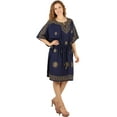 thumbnail image 1 of HAPPY BAY Women's Ladies Cover Ups for Swimwear Women Summer Beach Bikini Casual Loungewear Dress Tunic Caftan Dresses for Women 2X-3X Regal, Floral, 1 of 5