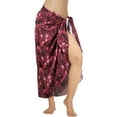 thumbnail image 1 of HAPPY BAY Women's Long Beachwear Pareos Swimwear Summer Wraps Cover ups Beach Bikinis Sarongs Skirt Swim Cover up Swim Coverups for Women One Size Fuscia, Floral, 1 of 5