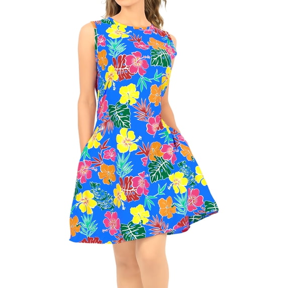 HAPPY BAY Women's Loose Casual Bathing Suit Swimwear Cover Ups 8-10 Aqua_AC183