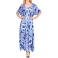 thumbnail image 1 of HAPPY BAY Women's Loose Fashion House Wear Swing Dresses 1X-2X Sky, Tie Dye, 1 of 3