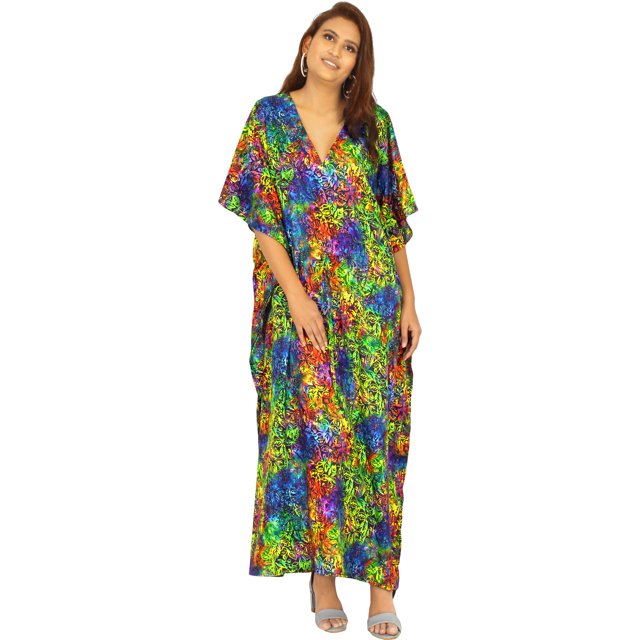 HAPPY BAY Women's Loungewear African Casual Coverup Slit Dress Relaxed ...