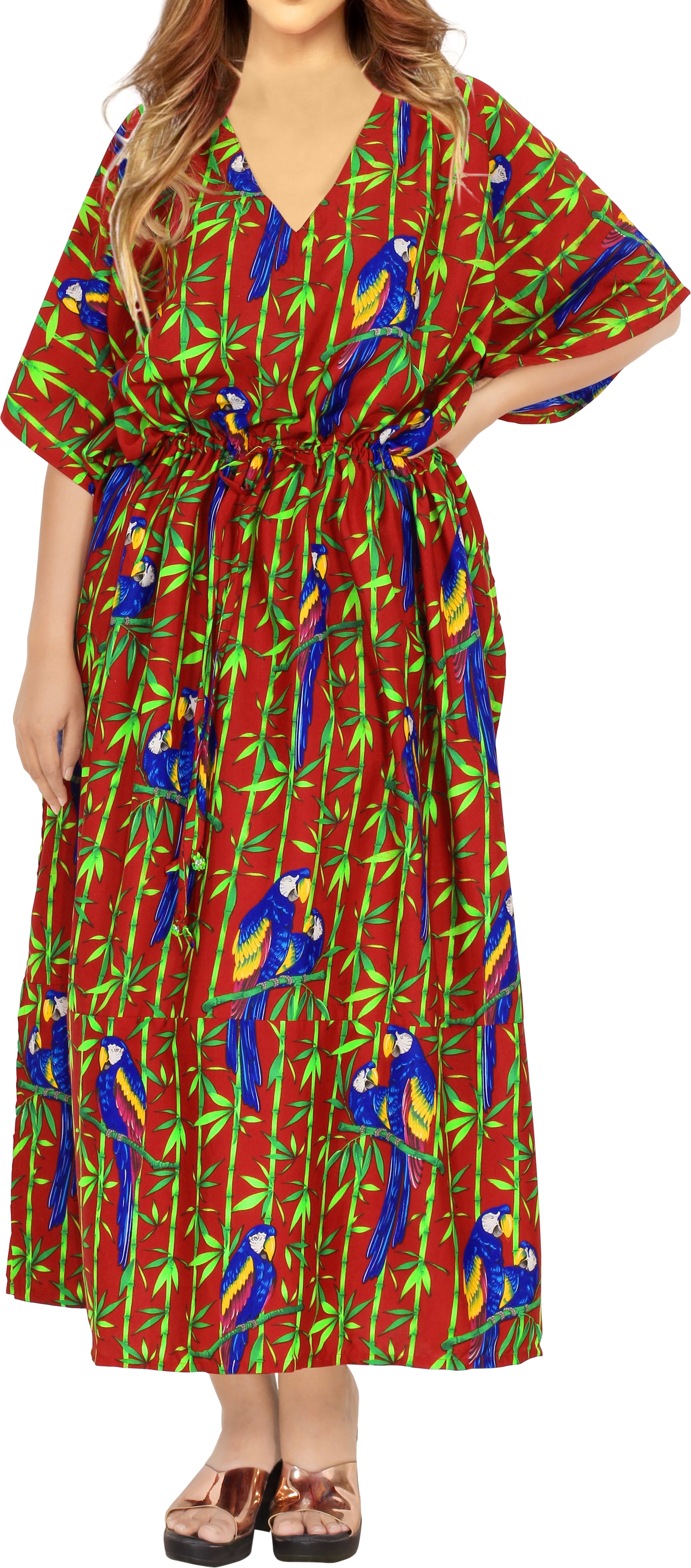 HAPPY BAY Women's Loungewear Beach Slit Dress Cover Up Long Caftan