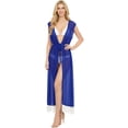 thumbnail image 1 of HAPPY BAY Women's Open Front Lightweight Duster Kimono Cardigan M-L Blue Horizon_AB866, 1 of 4