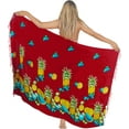 thumbnail image 1 of HAPPY BAY Women's Pareo Beach Bikini Wrap Cover Ups Sarong One Size Fruits, Red, 1 of 4