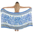thumbnail image 1 of HAPPY BAY Women's Pareo Beachwear Summer Beach Cover Ups Sarongs Bathing Suit Long Women Swimwear Coverup for Women One Size Leaves, White, 1 of 4