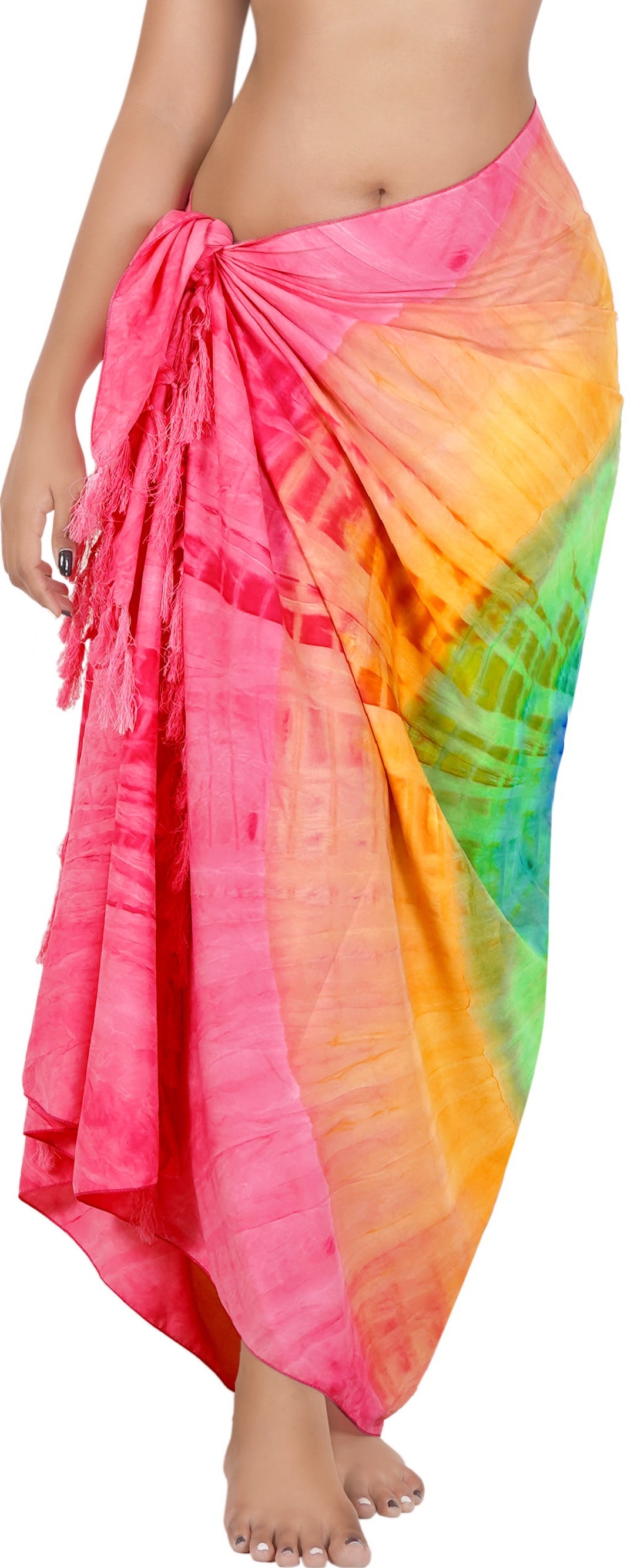 HAPPY BAY Women's Pareo Sarong Casual Swimwear Long Beach Wrap One Size ...