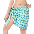 thumbnail image 1 of HAPPY BAY Women's Pareo Swimwear Bikini Beach Wrap Sarong One Size Blue, Palm Tree, 1 of 5